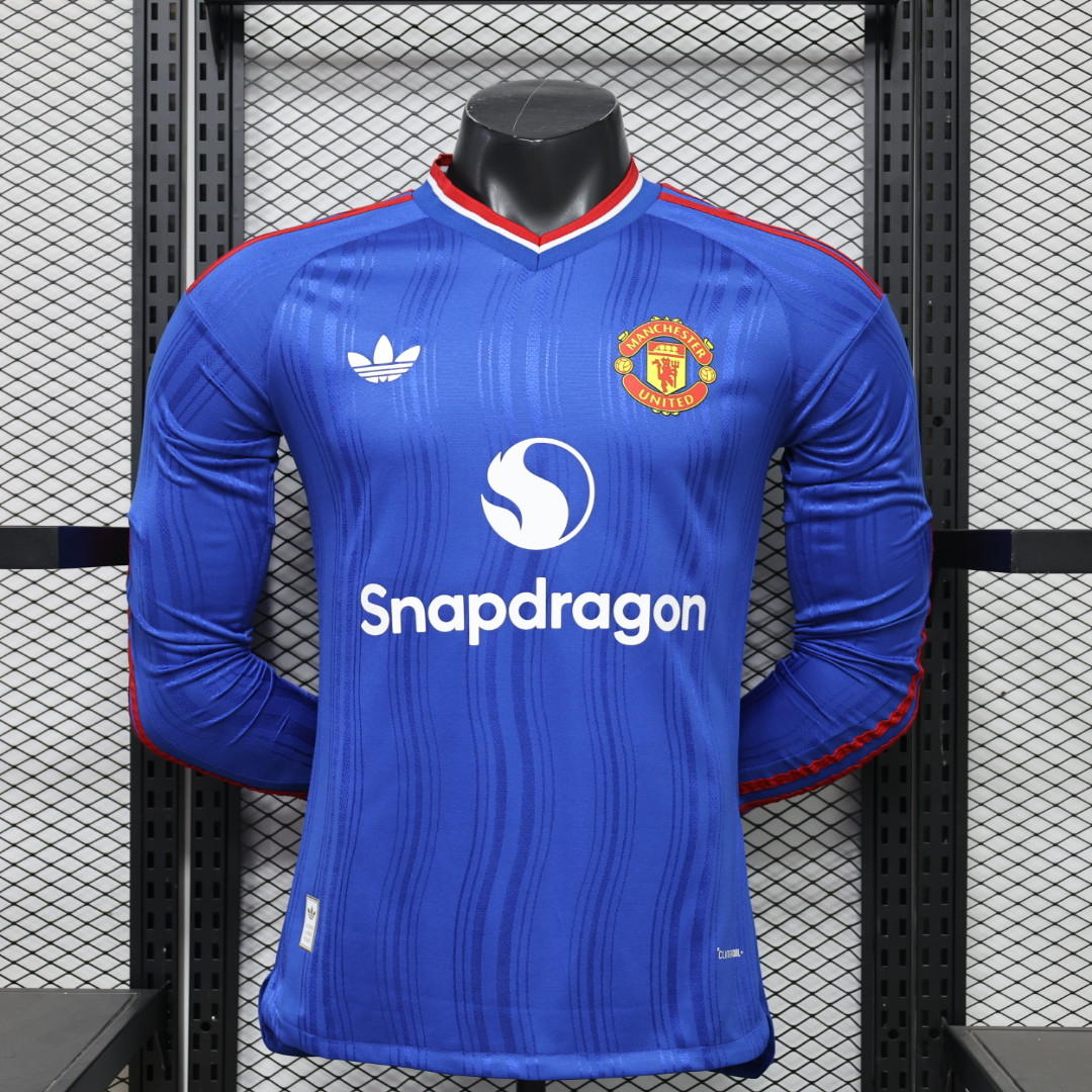 Jugador 26.27 Manchester United Segunda Equipación Manga Larga S-3XL — foto 1